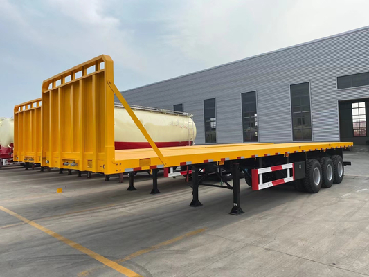 3 Axles 20FT 40FT Self Loading Container Semi Trailer Flatbed for Safe Transportation