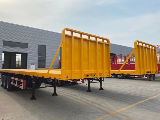 3 Axles 20FT 40FT Self Loading Container Semi Trailer Flatbed for Safe Transportation