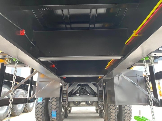 3 Axles 20FT 40FT Self Loading Container Semi Trailer Flatbed for Safe Transportation
