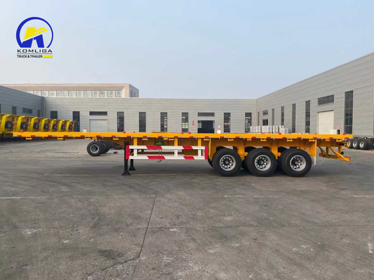 50T Load Capacity Customization 3/4 Axles 45FT Flatbed Semi Trailer 53FT Trailer Container