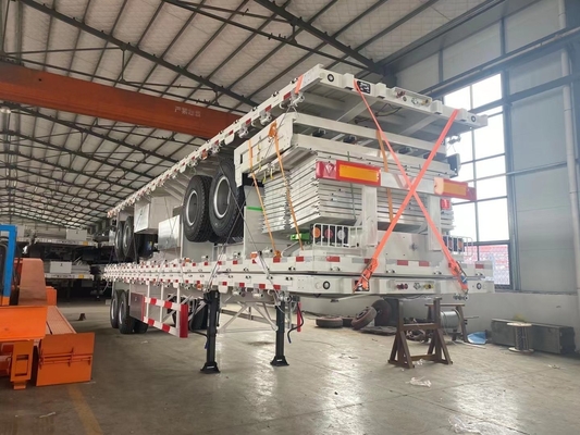 Tri-Axle 40 50 60 Tons 600mm Side Wall Semi Trailer Not Self-dumping 12.00r20 Tires