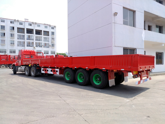 Tri-Axle 600mm 800mm Side Wall Trailer with Tare Weight Approx. 6.7 T Steel Structure