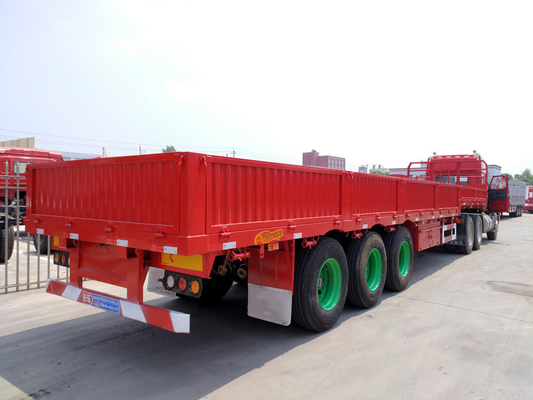 Tri-Axle 600mm 800mm Side Wall Trailer with Tare Weight Approx. 6.7 T Steel Structure