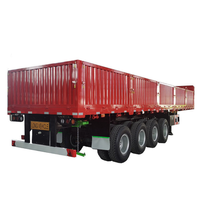3 Axle 40 50 60 Ton Fence Side Wall Cargo Trailer with Jost 2.0 or 3.5 Inch King Pin