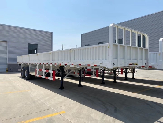 3 Axle 40FT Container Side Wall Semi Trailer and with Cross Arm Type Suspension System