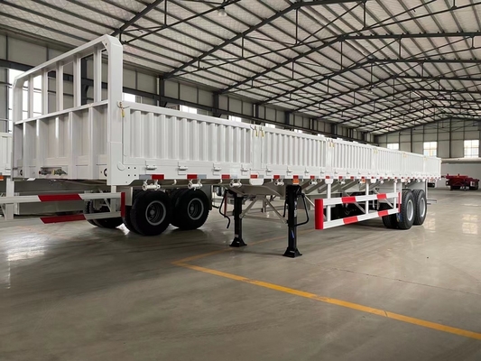 3 Axle 40FT Container Side Wall Semi Trailer and with Cross Arm Type Suspension System