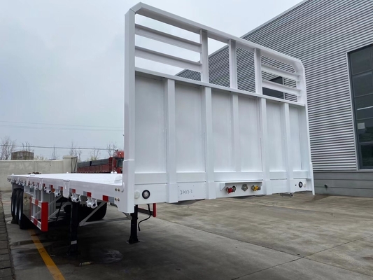 3 Axle 4 Axles 40tons Heavy Duty Container Flatbed Semi Trailer with 6.2 Tare Weight