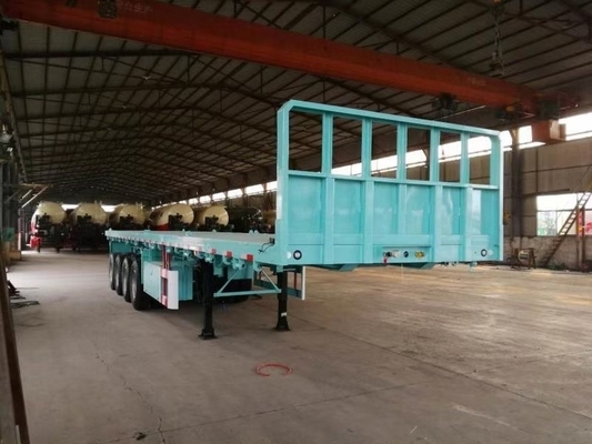 3 Axle 4 Axles 40tons Heavy Duty Container Flatbed Semi Trailer with 6.2 Tare Weight