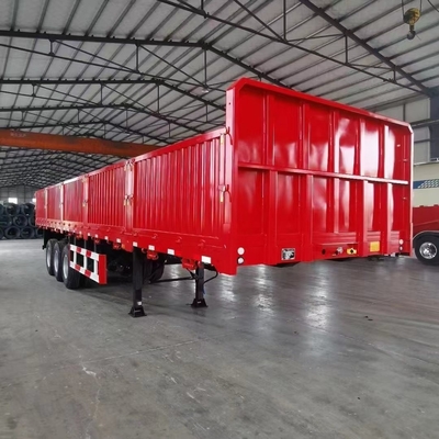 40FT Container 600mm 12.5m 13m 3 Axle Side Door Semi Trailer with Flatbed Design