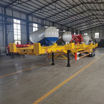 40FT Skeleton Semi Container Trailer with 13t/16t Axle and 13000x2500x3900mm Size