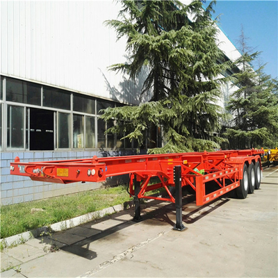 40FT Skeleton Semi Container Trailer with 13t/16t Axle and 13000x2500x3900mm Size