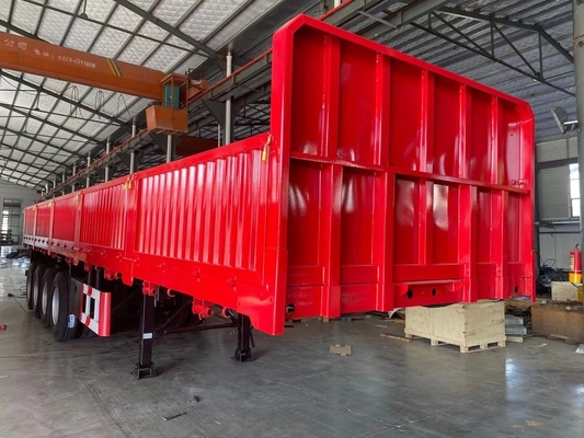 Jost Two Speed Spport Leg 3 Axle 40 Ton 60ton Side Board Semi Trailer 13000x2500x3900mm