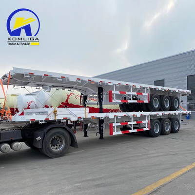 3 Axles 40FT Container Truck Chassis for Semi-Trailer LED Light Included