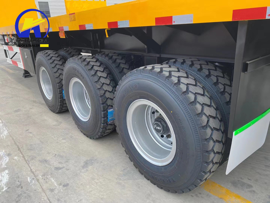40 Ton 60 Tons Capacity 3 Axles 40FT Container Transport Platform Flatbed Semi Trailer