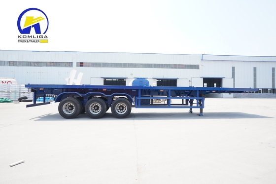 40FT 40 Tons Skeleton Chassis Truck Container Flatbed Trailer with High Load Capacity