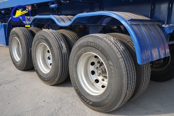 40FT 40 Tons Skeleton Chassis Truck Container Flatbed Trailer with High Load Capacity