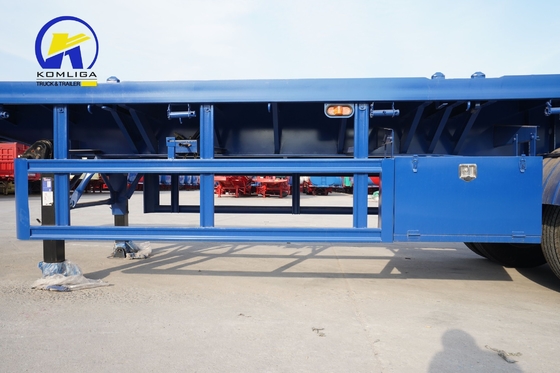 40FT 40 Tons Skeleton Chassis Truck Container Flatbed Trailer with High Load Capacity