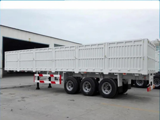 3 Axle 40 FT Side Guard Container Semi Trailer with Cross Arm Type Suspension System