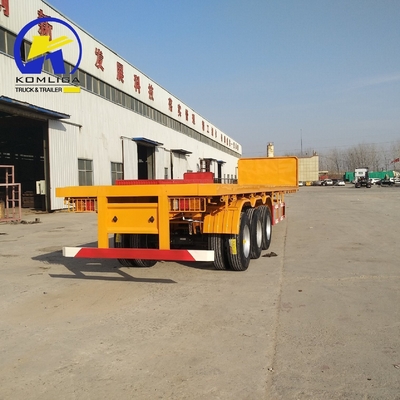 Semi-Trailer 45FT 3axles 4 Axles Flatbed for Tansporting Container Certification GCC