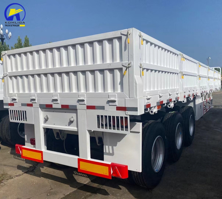 Techinical Spare Parts Support 3 Axles 4 Axles Side Wall Semi Trailer with Container Lock
