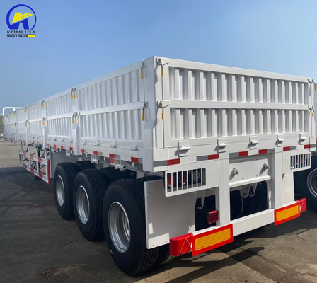 Techinical Spare Parts Support 3 Axles 4 Axles Side Wall Semi Trailer with Container Lock