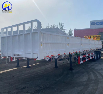 Techinical Spare Parts Support 3 Axles 4 Axles Side Wall Semi Trailer with Container Lock