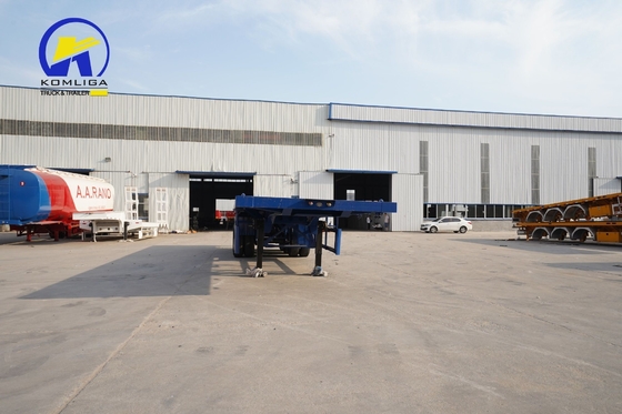 Heavy Duty 3 Axles 60 Tons Container Truck Trailer with 12500x2500x1650mm Dimension
