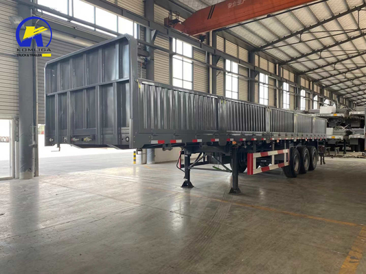 7000-8000mm Wheel Base 3 Axles 40FT Cargo Side Wall Semi Trailer with ABS System