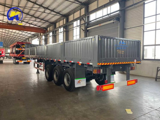 7000-8000mm Wheel Base 3 Axles 40FT Cargo Side Wall Semi Trailer with ABS System
