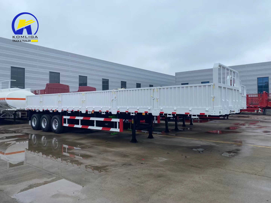 Approx. 6.7 T 3 Axles 40tons 60tons Side Wall Cargo Semi Trailer for Transportation