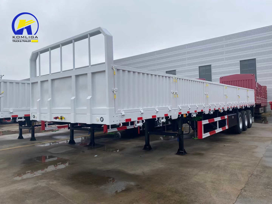 Approx. 6.7 T 3 Axles 40tons 60tons Side Wall Cargo Semi Trailer for Transportation