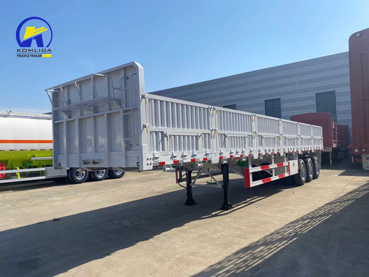 Approx. 6.7 T 3 Axles 40tons 60tons Side Wall Cargo Semi Trailer for Transportation