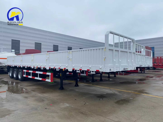 Valve Wabco 7000-8000mm Wheel Base 40FT 35-40ton 3 Axle Bulk Cargo Side Wall Semi Trailer