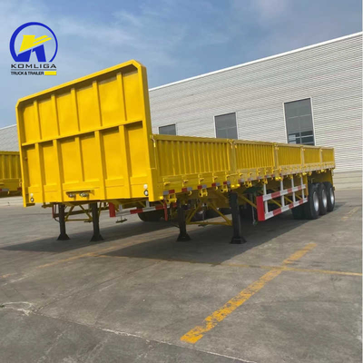 Customized Tri-Axles Bulk Cargo Side Wall Semi Trailer with Loading Capacity 30-100t
