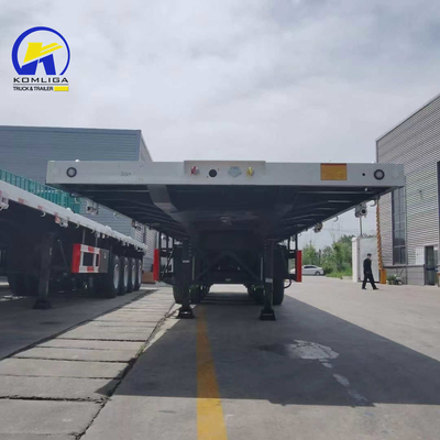 Jost Two Speed Support Leg 4axles Container Flatbed Semi Truck Trailers for Exporting