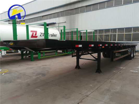 2 Axles Flatbed Semi Trailer ABS Optional Trailer Model 25FT Container Light