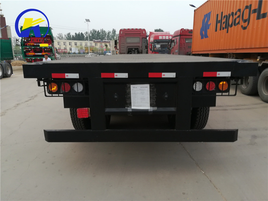 2 Axles Flatbed Semi Trailer ABS Optional Trailer Model 25FT Container Light
