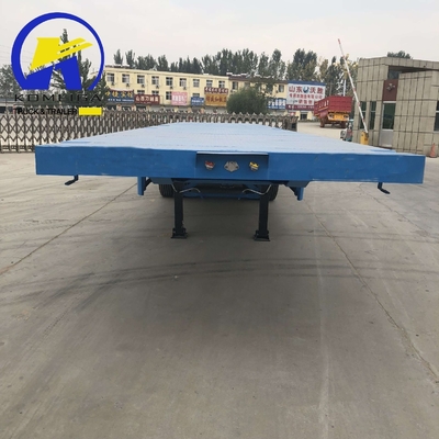 4 Axles 40FT 45FT 40 Tons Drop Flatbed Container Semi Trailer with ECE Certification