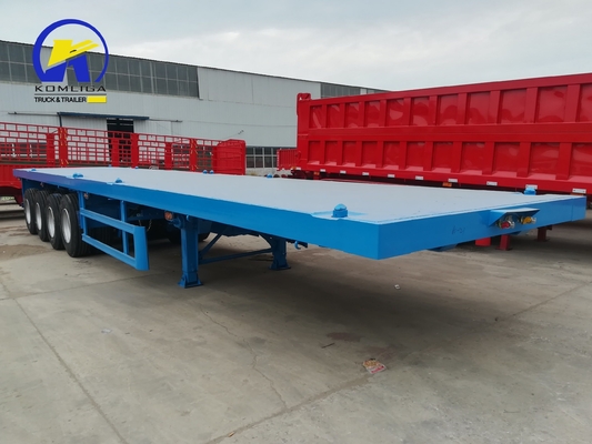 40 Ton 60 Tons 3/4axles 40FT Container Transport Platform Flatbed Semi Trailer with Light LED Light