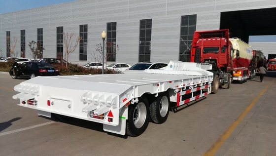 7000-8000mm Wheel Base 3axle 4axles Lowbed Semi Trailer with ABS Anti-lock Braking System