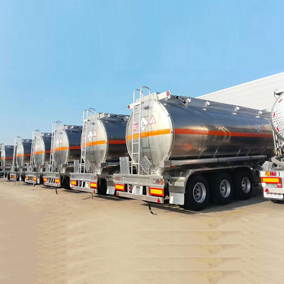 40 Ton 3 Axle 40cbm Fuel Tanker Trailer with Cross Arm Suspension and 2 Discharging Hoses