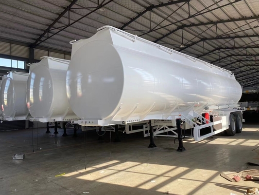 3 Axle Transporter Oil Fuel Tanker Aluminum Stainless Steel Trailers with Manhole Cover