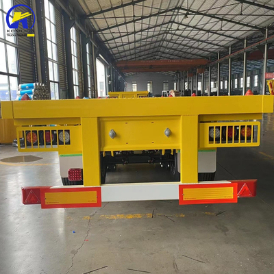 Wabco Valve Tri-Axle 40FT 20FT Flatbed Container 60 Tons Truck Flatbed Vehicle Trailer