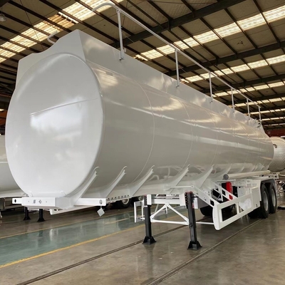 45000 Liters Capacity Flatbed Fuel Tanker Trailer Wheel Base 7000-8000mm for Sal