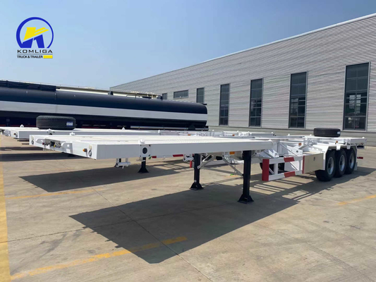 3 Axles 48 FT Flatbed Skeleton Semi-Trailer Container Semi-Trailer Customized Request