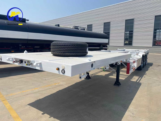 3 Axles 48 FT Flatbed Skeleton Semi-Trailer Container Semi-Trailer Customized Request
