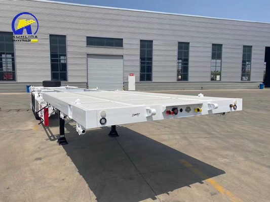 3 Axles 48 FT Flatbed Skeleton Semi-Trailer Container Semi-Trailer Customized Request