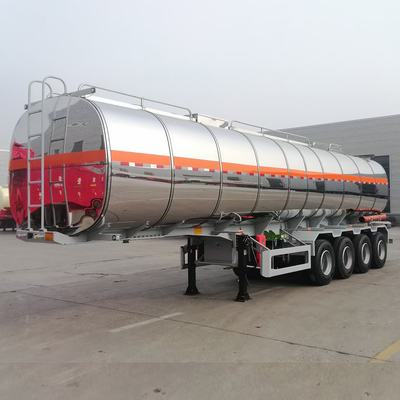 Used Stainless Fuel Tanker Truck Semi Trailer with 2 4 PCS 13 20tons BPW or Fuwa Axles