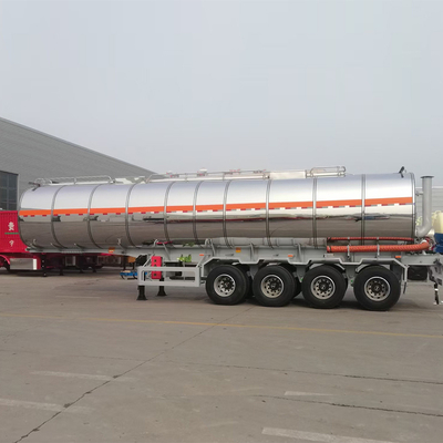 Used Stainless Fuel Tanker Truck Semi Trailer with 2 4 PCS 13 20tons BPW or Fuwa Axles
