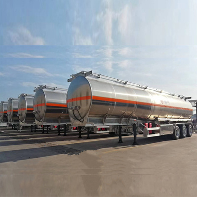 Used Stainless Fuel Tanker Truck Semi Trailer with 2 4 PCS 13 20tons BPW or Fuwa Axles